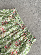 Botanical Print Lightweight Fluid Midi Skirt — BL1128