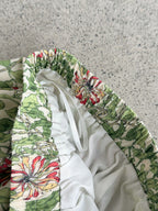 Botanical Print Lightweight Fluid Midi Skirt — BL1128