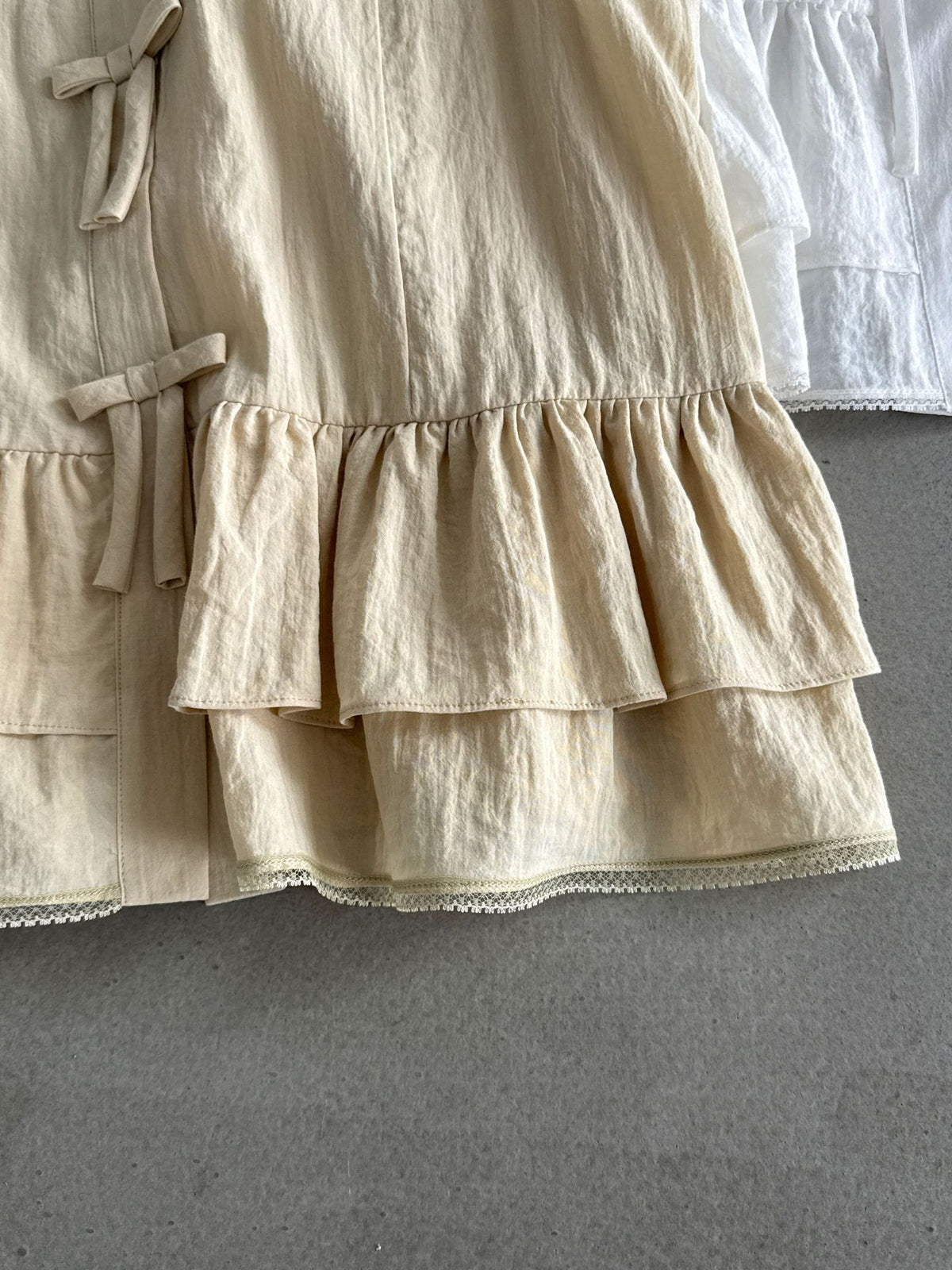 Delicate Ribbon Frill Sleeveless Blouse — BL1133