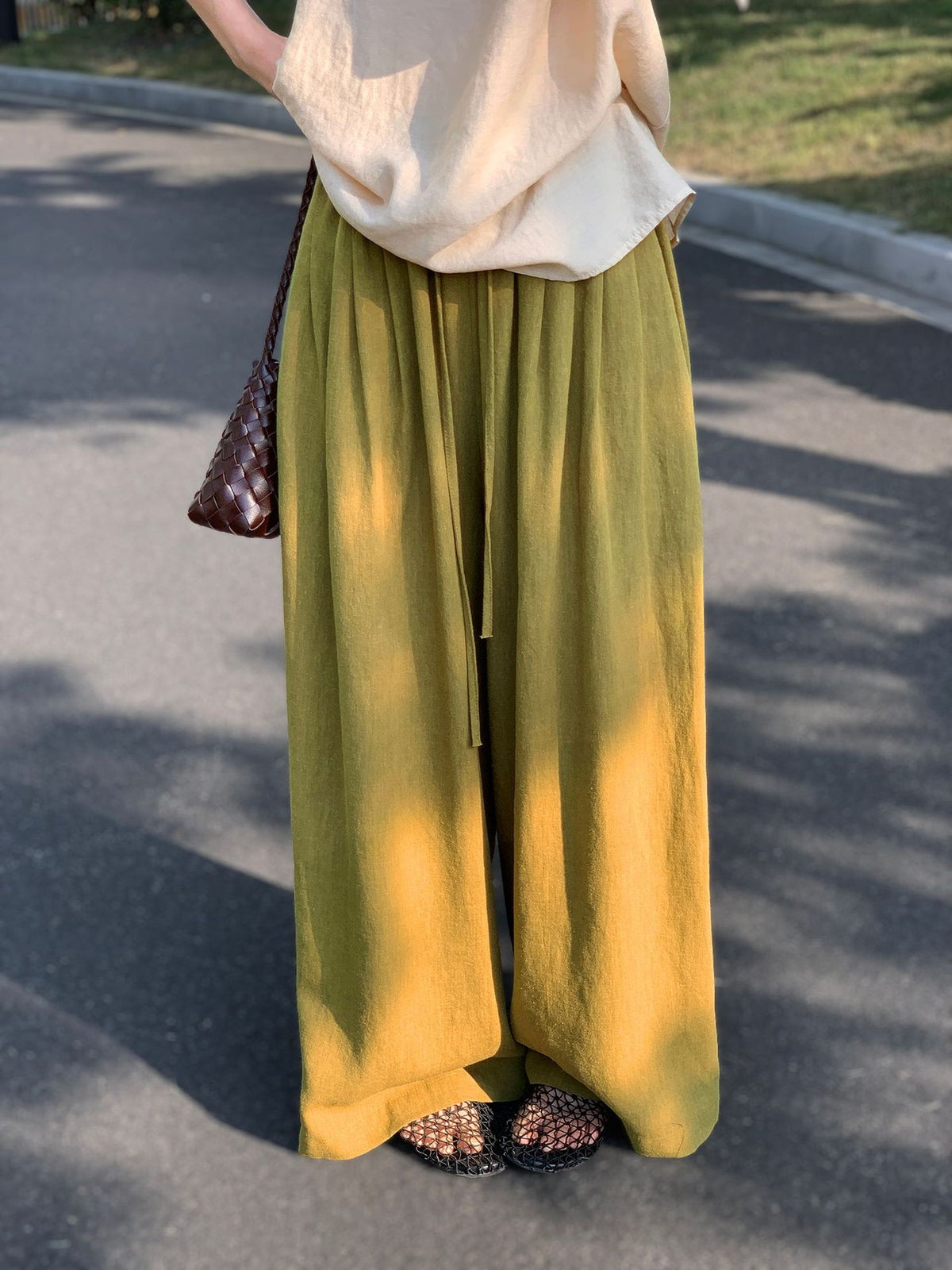 Ramie Fluid Wide Pants — BL1134