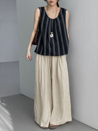 Ramie Fluid Wide Pants — BL1134