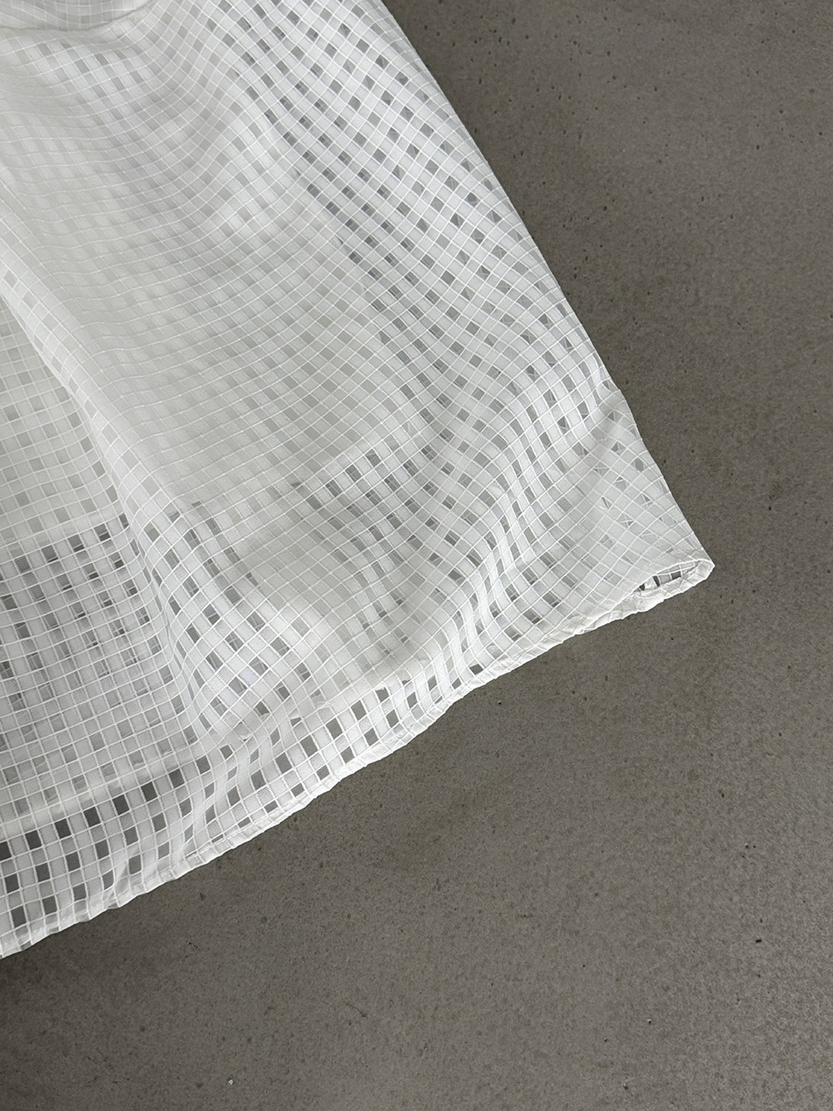 Sheer Check Textured Fluid Volume Skirt — BL1143